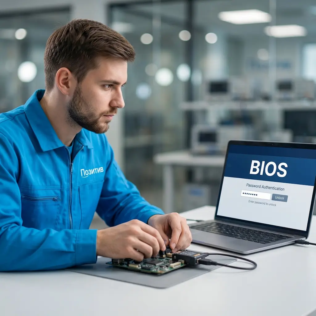 Снятие пароля BIOS ноутбука в Новоселье