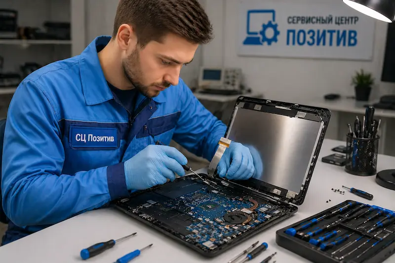 Ремонт шлейфа матрицы ноутбука в Новоселье