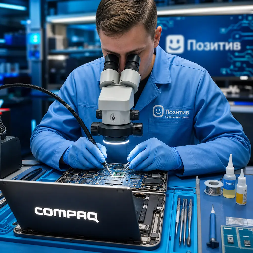 Замена видеокарты ноутбука Compaq в Новоселье