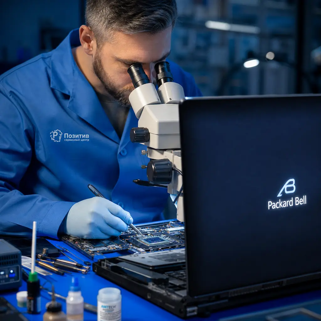 Замена видеокарты ноутбука Packard Bell в Новоселье