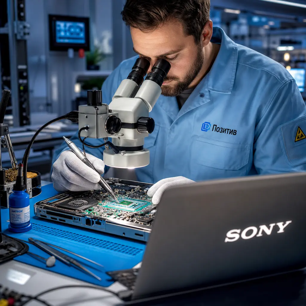 Замена видеокарты ноутбука Sony в Новоселье