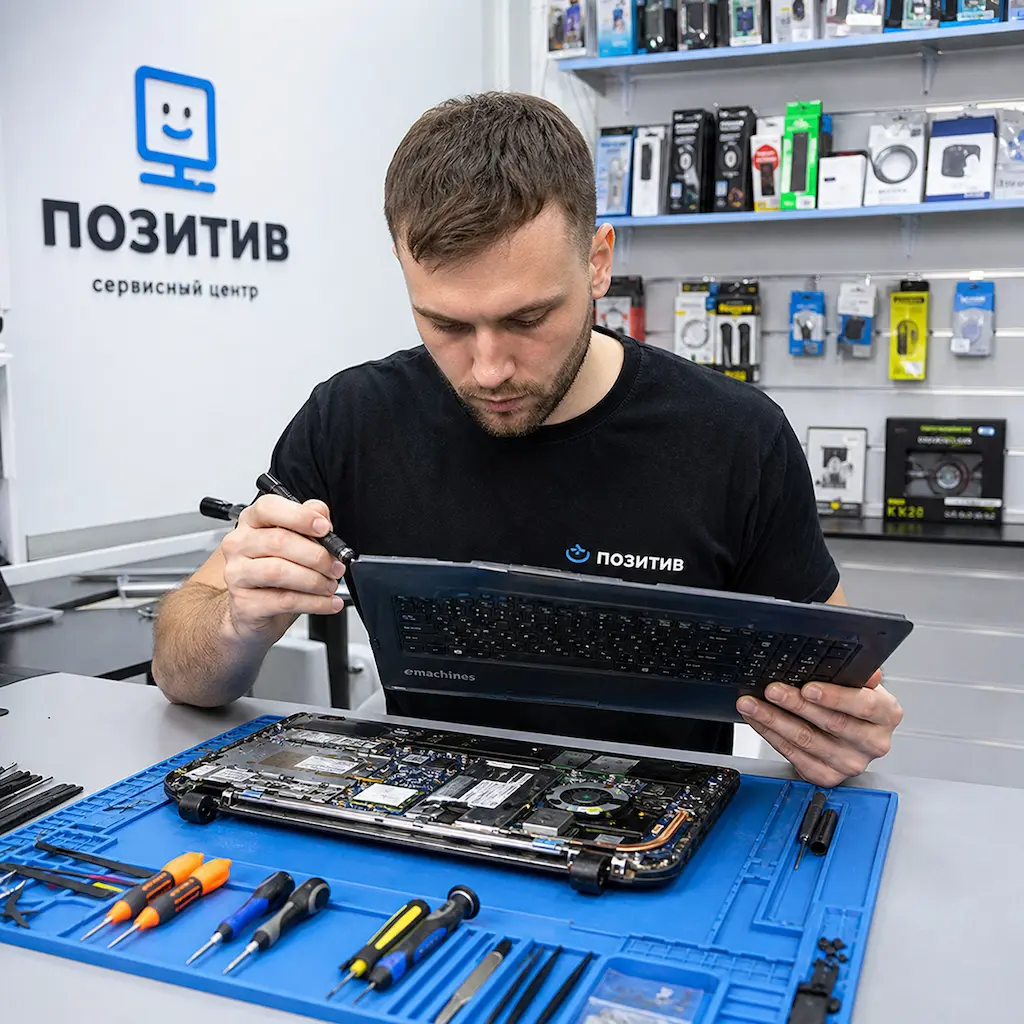 заменить клавиатуру на ноутбуке Emachines в Новоселье