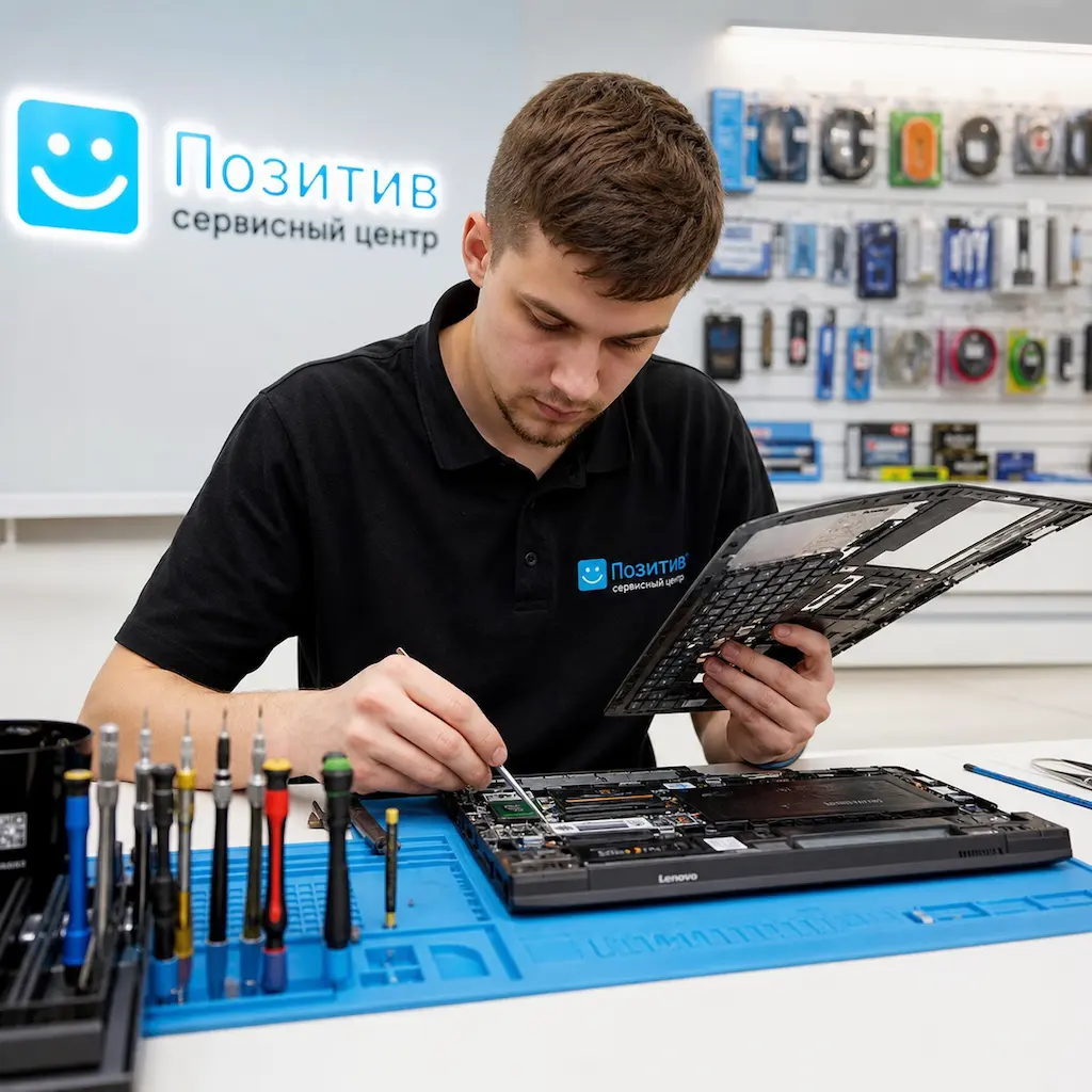 заменить клавиатуру на ноутбуке Lenovo в Новоселье