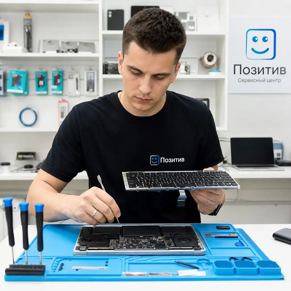 заменить клавиатуру на Apple Macbook в Новоселье