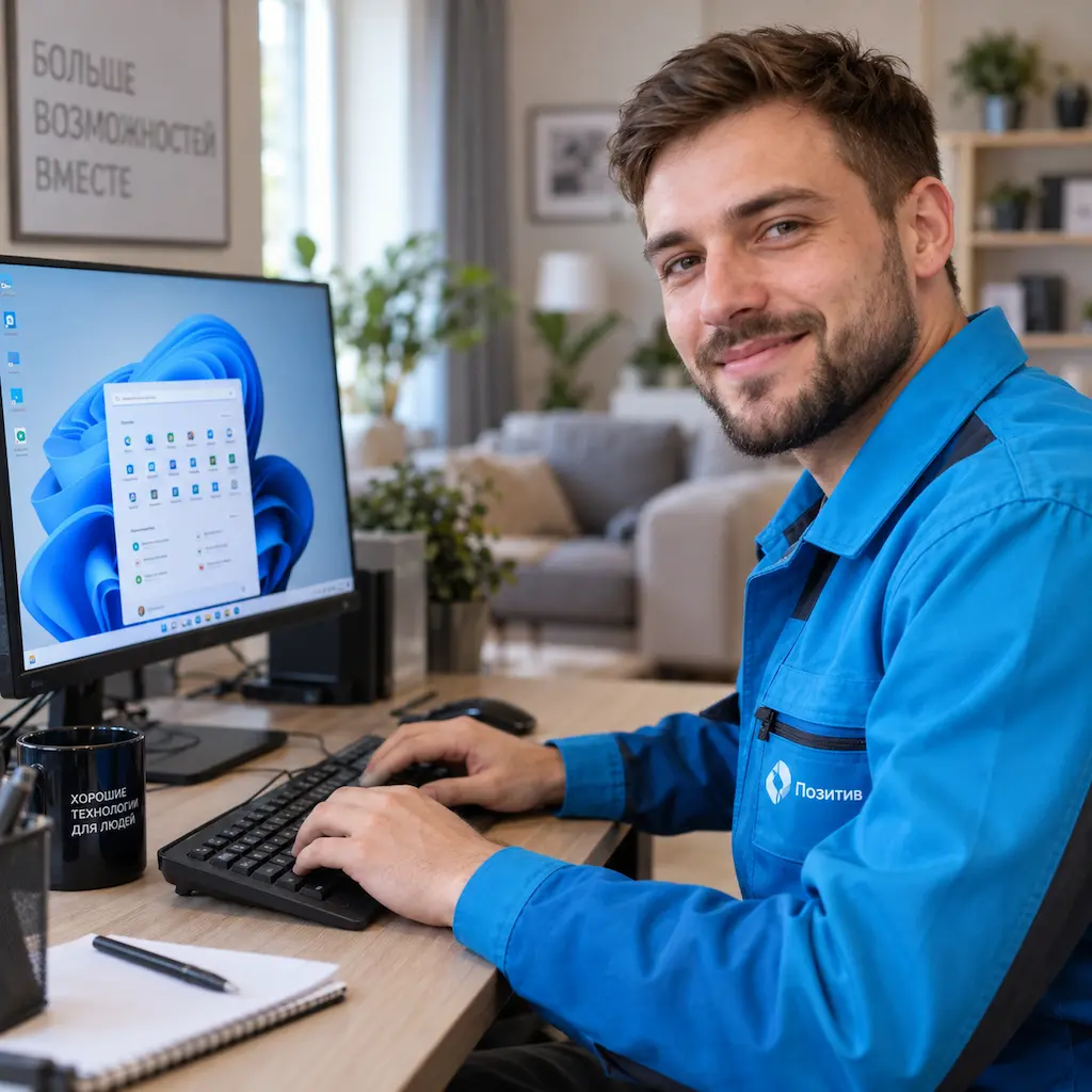 Настройка Windows в Новоселье на дому