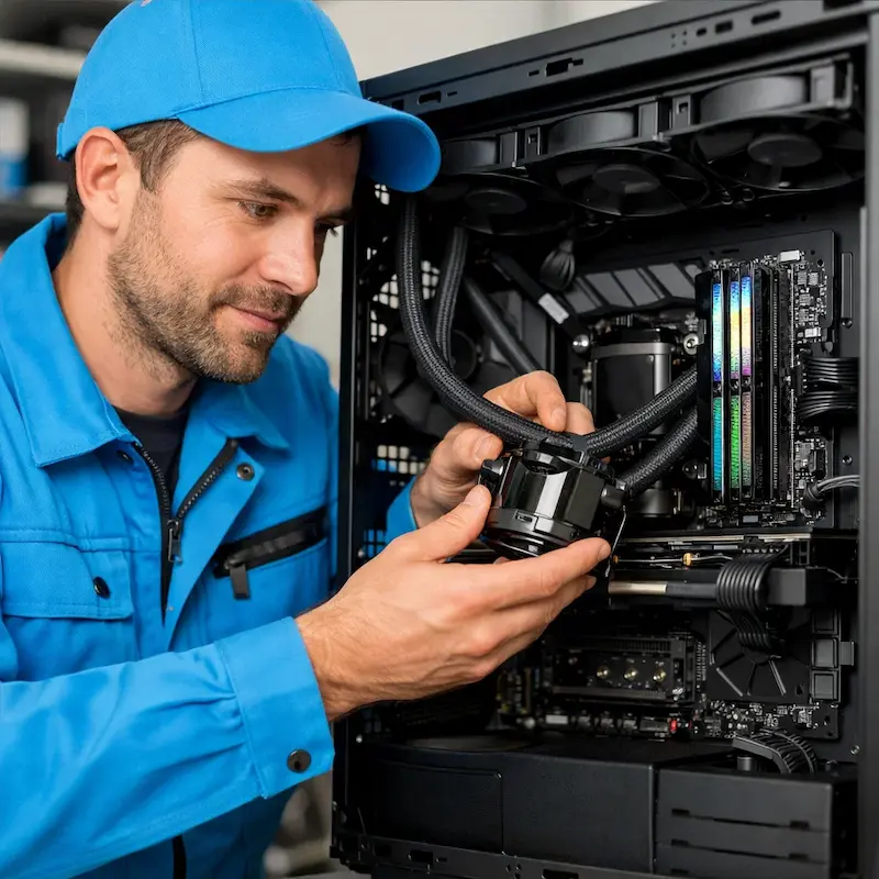 Установка СЖО на ПК в Новоселье