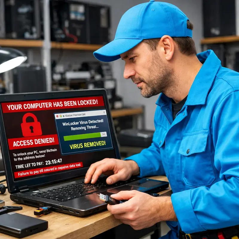 Поможем разблокировать компьютер и ноутбук в Новоселье